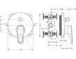 Ideal Standard CeraMix Blue - Páková vanová baterie pod omítku, 2 výstupy chrom A5664AA