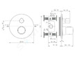 Ideal Standard CeraTherm - Termostatická sprchová baterie pod omítku, Silver Storm A5813GN