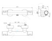 Ideal Standard CeraTherm - Termostatická sprchová baterie T25, černá A7201XG