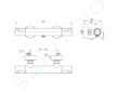 Ideal Standard CeraTherm - Termostatická sprchová baterie T50, chrom A7214AA