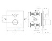 Ideal Standard CeraTherm - Termostatická vanová baterie pod omítku, černá A7522XG