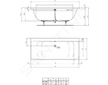 Ideal Standard Connect Air - Vana Duo 180x80 cm, bílá E106701