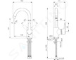 Ideal Standard Connect Blue - Umyvadlová baterie, s otočným výtokem, chrom B9933AA