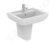 Ideal Standard Eurovit - Umyvadlo 55x44x19 cm, s přepadem, otvor pro baterii, bílá K284701