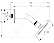 Ideal Standard Idealrain - Hlavová sprcha průměr 10 cm, s ramenem, chrom B9436AA