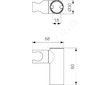 Ideal Standard Idealrain Pro - Držák sprchy otočný, chrom B9847AA