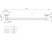 Ideal Standard IOM - Držák na ručník 45 cm, chrom A9117AA