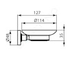 Ideal Standard IOM - Mýdlenka s držákem, černá/satinované sklo A9122XG