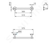 Ideal Standard La Dolce Vita - Držák ručníku, délka 38 cm, chrom T5512AA