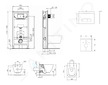 Ideal Standard ProSys - Set předstěnové instalace, klozetu a sedátka  Tesi, tlačítka Oleas M1, Aquablade, SoftClose, bílá ProSys