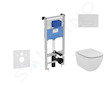 Ideal Standard ProSys - Set předstěnové instalace, klozetu a sedátka  Tesi, tlačítka Oleas M1, Aquablade, SoftClose, chrom ProSy