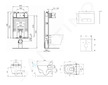 Ideal Standard ProSys - Set předstěnové instalace, sprchovací toalety a sedátka TECEone, tlačítka Oleas M1, Rimless, SoftClose, 