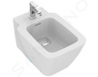 Ideal Standard Strada II - Závěsný bidet s přepadem, otvor pro baterii, s Ideal Plus, bílá T2971MA