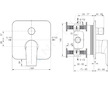 Ideal Standard Tesi - Baterie pod omítku, chrom A6586AA