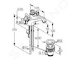 Kludi Adlon - Umyvadlová baterie se dvěma kohouty, s výpustí, chrom 510120520