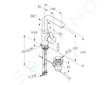 Kludi Zenta - Páková umyvadlová baterie, s otočným výtokem a výpustí, chrom 420250575