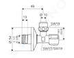 Schell Comfort - Rohový ventil, chrom 049170695