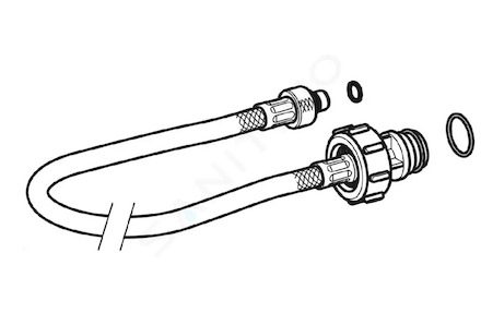 Geberit Náhradní díly - Hadička pro podomítkové nádrže, délka 33,3 cm 240.921.00.1