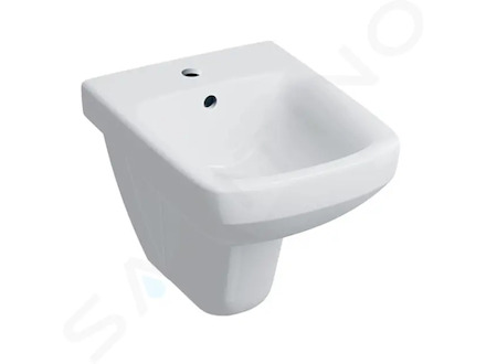 Geberit Selnova Compact - Závěsný bidet, otvor pro baterii, bílá 500.272.01.7