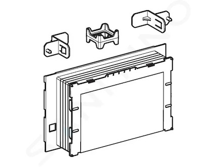 Geberit Sigma60 - Stavební souprava pro hrubou montáž ovládacího tlačítka Sigma60 243.168.00.1
