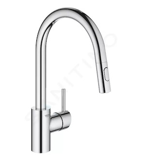 Grohe Concetto - Dřezová baterie s výsuvnou sprškou, chrom 31483002