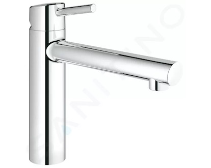 Grohe Concetto - Páková dřezová baterie, chrom 31128001