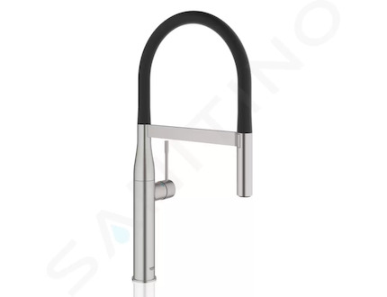 Grohe Essence - Dřezová baterie s flexibilním ramenem s přepínačem, supersteel 30294DC0