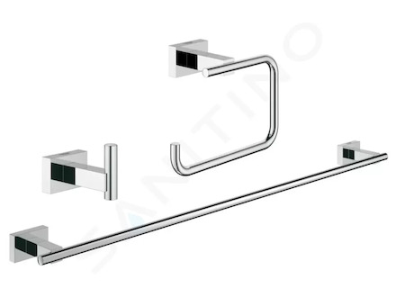 Grohe Essentials Cube - Sada doplňků, chrom 40777001