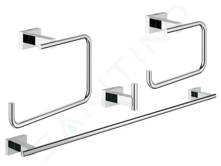 Grohe Essentials Cube - Sada doplňků, chrom 40778001