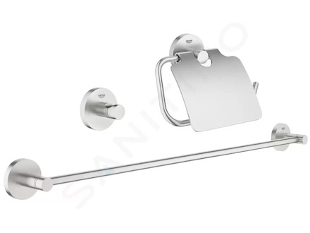 Grohe Essentials - Sada doplňků do koupelny 3 v 1, supersteel 40775DC1