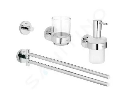 Grohe Essentials - Sada doplňků do koupelny 4 v 1, chrom 40846001