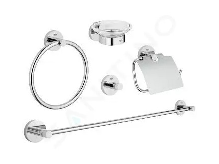 Grohe Essentials - Sada doplňků do koupelny 5 v 1, chrom 40344001