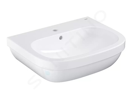 Grohe Euro Ceramic - Umyvadlo s přepadem, 60x48 cm, alpská bílá 39335000