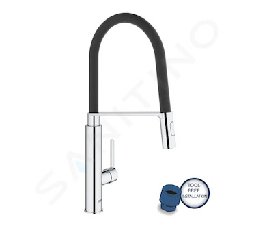 Grohe Feel - Dřezová baterie s flexibilním ramenem, chrom 31489000