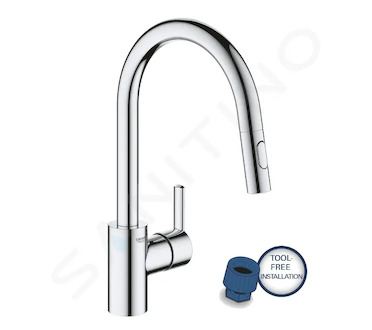 Grohe Feel - Dřezová baterie s výsuvnou sprškou, chrom 31486001