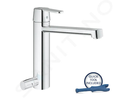 Grohe Get - Dřezová baterie s uzavíracím ventilem, chrom 30198000