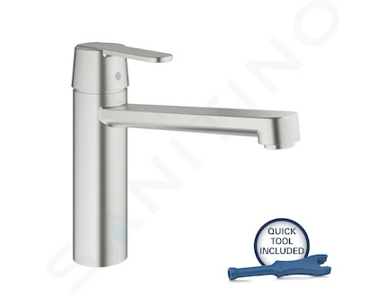 Grohe Get - Dřezová baterie, supersteel 30196DC0