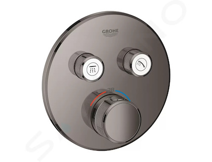 Grohe Grohtherm SmartControl - Termostatická sprchová baterie pod omítku, 2 ventily, Hard Graphite 29119A00