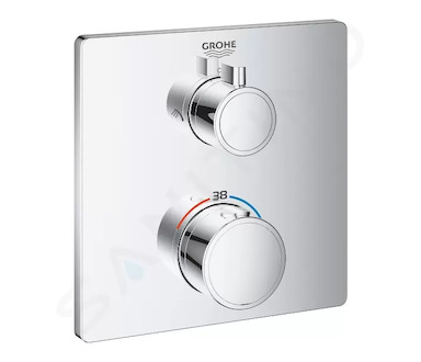 Grohe Grohtherm - Termostatická sprchová baterie pro 2 spotřebiče, chrom 24079000