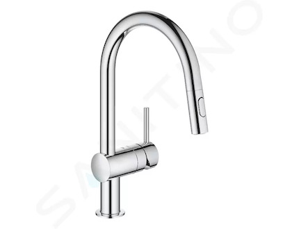 Grohe Minta - Dřezová baterie s výsuvnou sprškou, chrom 32321002