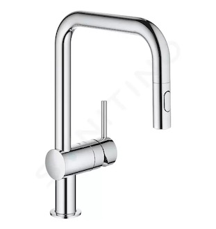 Grohe Minta - Dřezová baterie s výsuvnou sprškou, chrom 32322002