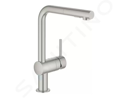 Grohe Minta - Dřezová baterie s výsuvnou sprškou, supersteel 30274DC0