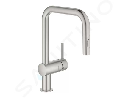 Grohe Minta - Dřezová baterie s výsuvnou sprškou, supersteel 32322DC2