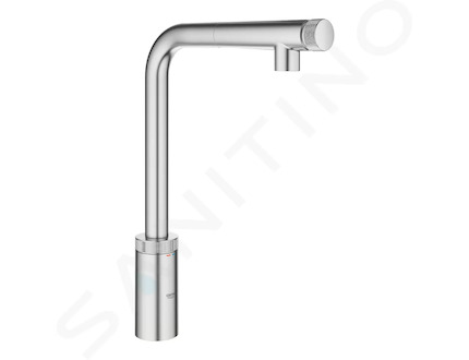 Grohe Minta SmartControl - Dřezová baterie s výsuvnou koncovkou, SmartControl, supersteel 31613DC0