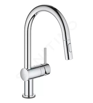 Grohe MintaTouch - Elektronická dřezová baterie s výsuvnou sprškou, chrom 31358002