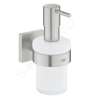 Grohe QuickFix Start Cube - Dávkovač mýdla s držákem, sklo/supersteel 41098DC0