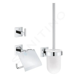 Grohe QuickFix Start Cube - Set doplňků pro toaletu 3 v 1, chrom 41123000