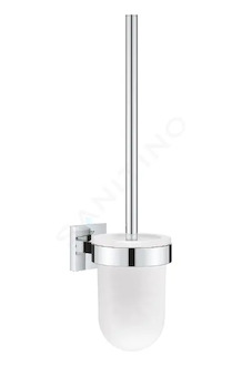 Grohe QuickFix Start Cube - WC štětka nástěnná s držákem, sklo/chrom 40977000