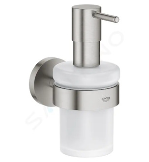 Grohe QuickFix Start - Dávkovač mýdla s držákem, sklo/supersteel 41195DC0