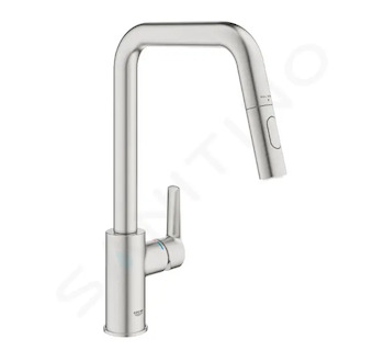 Grohe QuickFix Start - Dřezová baterie s výsuvnou sprškou, supersteel 30631DC0